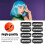 Durable 100Pcs 6 Teeth U Shape Clips for Securing Wigs & Extensions 3