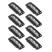 Durable 100Pcs 6 Teeth U Shape Clips for Securing Wigs & Extensions