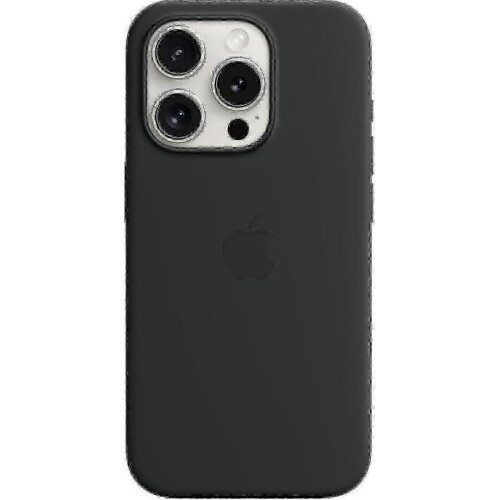 (Black)For Apple iPhone 15 Pro Silicone Case with MagSafe