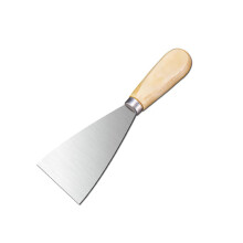Spatula Metal Scraper Trowel 5 Inch with Solid Wood Handle for Drywall Paint Wallpaper Removal Tool
