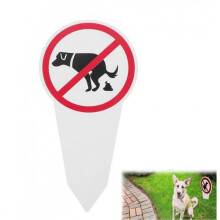 (3PCS) High-Quality Plug-In Signs Printed on Both Sides, kein Hundeklo, 29 x 14 cm, 3 mm Aluminium Dibond Sturdy Composite Panel with UV Protection