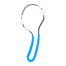 Facial Hair Remover for Women, Portable Manual Spring Tool for Upper Lip, Chin, Face, Neck, Blue Color