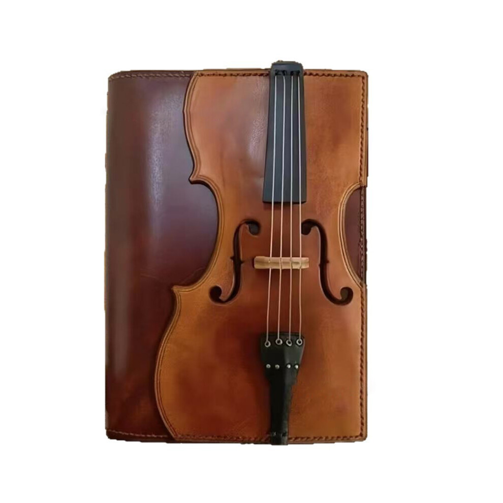 Nice Journal Vintage Violin Leather Notebook Clasc Muc Gift Retro-image-OPC-PJHNMWX-NEW