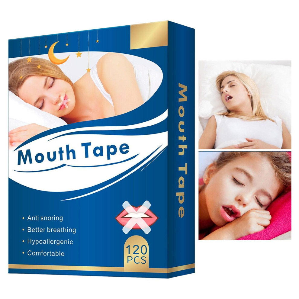 Snoring Strips for the Mouth, Anti-Snoring Sleep Strips for Nighttime, Mouth Breathing Relief, Comfortable Adhesive Design
