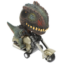 Motorcycle Toy Dinosaur Themed Kids Motorcycle Model 10.5X10X5CM Plastic Pull Back Inertia Car