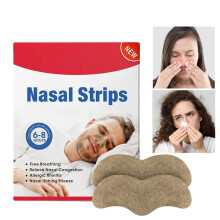 Sleeping Nose Strips for Snoring Relief - 12 Soft Plasters for Mouth Breathing, Night Sleep, and Improved Breathing
