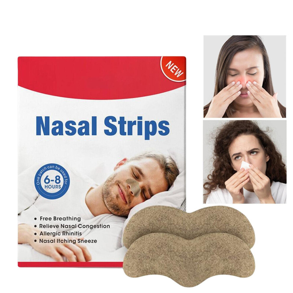 Sleeping Nose Strips for Snoring Relief - 12 Soft Plasters for Mouth Breathing, Night Sleep, and Improved Breathing