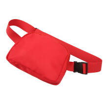 Waterproof Nylon Fanny Pack for Women, 20.5x5x14cm, Red