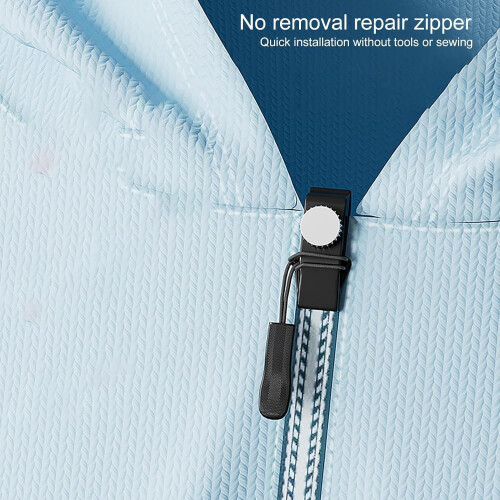 Zip Slider Repair Zipper Pull Fixer, Removable Zip Pull Replacement, 3 Sizes for Jackets, Purses, Jeans, Backpacks 2
