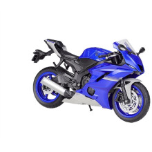 1:12 YZF-R6 2020 Blue Diecast Motorcycle Model for Kids Gifts and Adult Collectors, Detailed Scale Replica