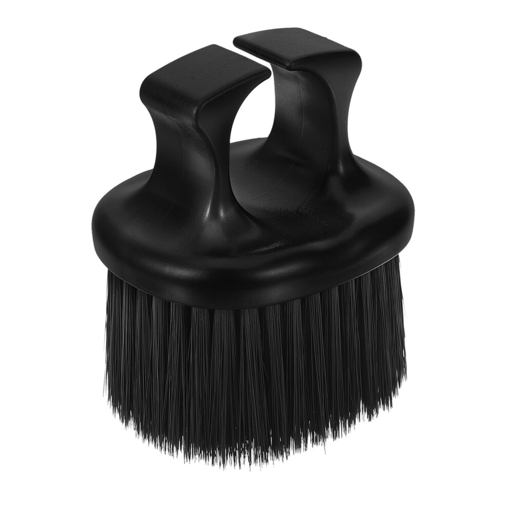 Black Finger Brush Detangler For Curly Hair Removal, Plastic Hair Duster For Men, Hairdressing Supplies And Cutting Brush
