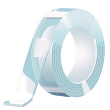Nano Double-Sided Adhesive Tape 2 cm Wide 5 m Long 1 mm Thick Transparent Gel Grip Washable Carpet Poster Tape