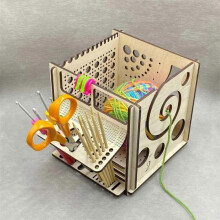 (1Pcs) Wooden Yarn Bowl, All-in-one Knitting Bowl, Knitting Bag Yarn Storage,Yarn Storage Organizer,Knitting Bowl Gift for Crochet Lovers