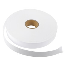 Writeable Fabric Labels Roll - 1 Roll Blank Removable Iron-On Waterproof Labels for Clothing and Washable Fabrics