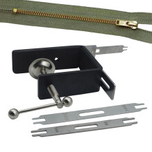 Zipper Slider Device - Stainless Steel Zipper Pull Tool for Sewing Clothing, Compatible with Pants and Garments