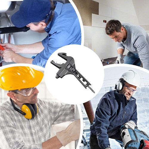 Adjustable Hydraulic Wrench for Water and Electrical Installations | Versatile Pipe Wrench Tool with Grip Handle 2