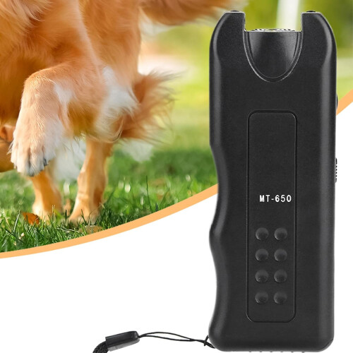 Ultrasound Dog Training LED Handheld Bark Control Device - Compact Durable Design for Aggressive Dogs 1