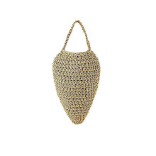 (brown) Crochet Fake Wasp Nest, 14.27.9 Inch Faux Hanging Wasp Hornets Hive Nests Artificial Waterproof Wasp Nest Decoration for Patio Eaves Yard Home