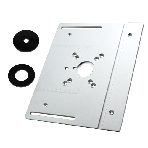 Aluminum Router Table Insert Plate 240x200mm, Gold or Silver 2