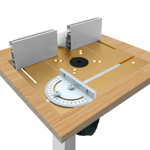 Aluminum Router Table Insert Plate 240x200mm, Gold or Silver 1