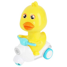 Pull Back Car Yellow Duck Push Motor Toy for Kids Ages 2-7, Fun Gift for Toddlers, Safe Plastic Material, Bright Colors