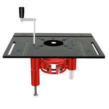 Aluminum Router Lift Table 47mm Stroke for 63.8-65mm Motors in Red