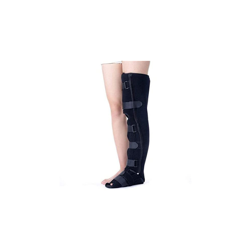 Adjustable Knee Brace and Foot Orthosis Stabilizer for Ankle Fractures, Comfortable Orthopaedic Walking Boot Support