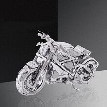 Remote Control Toy Parts: 3D Metal Electric Motorcycle Model 1/16 Scale DIY Assembly Puzzle Kit Environmentally Friendly