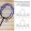 2Pcs Badminton Racquet Load Spreader Plastic White for Stringing Accessories 5
