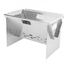 Compact Portable BBQ Grill: Stainless Steel Multi-Use Outdoor Ready