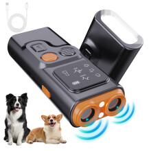 Anti Barking Device for Dogs with Ultrasonic Sound, LED Torch, HD Display - Behavior Correction Training Tool