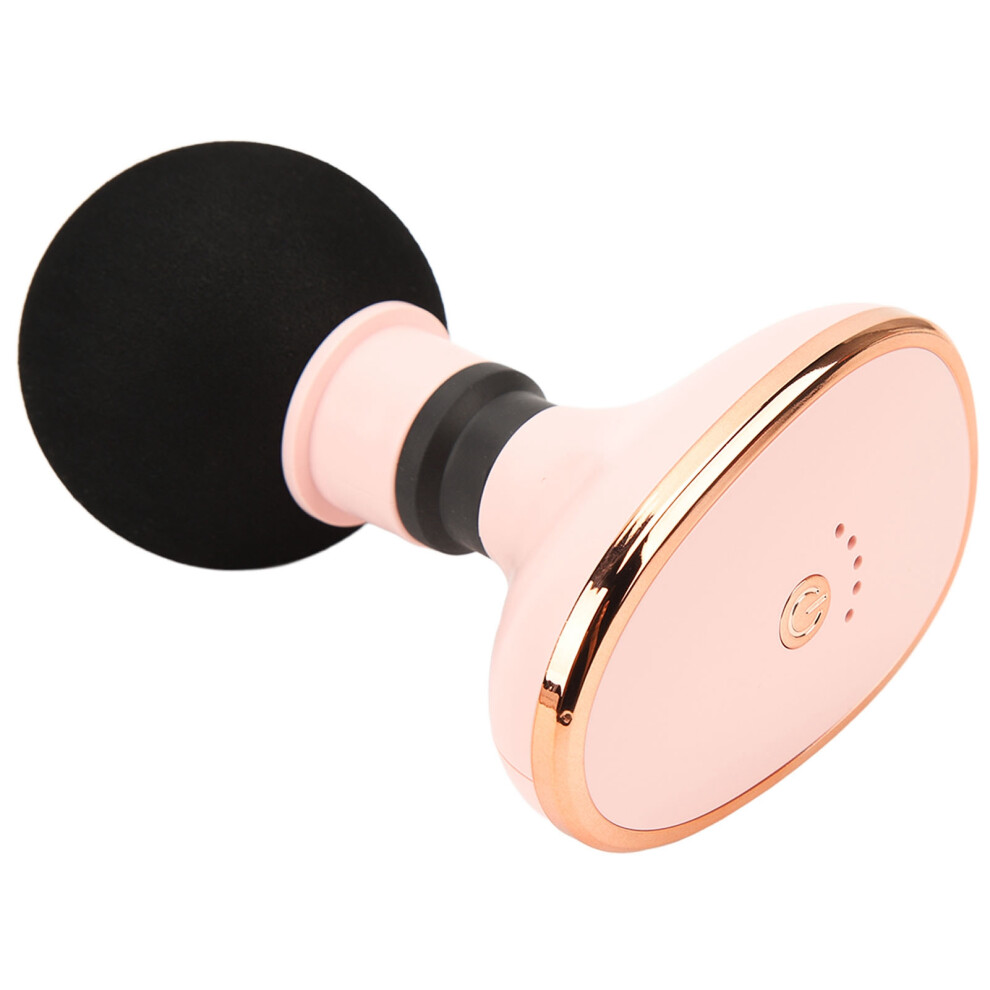 Pink Rechargeable Mini Massager 5 Modes Portable Palm Size Relief