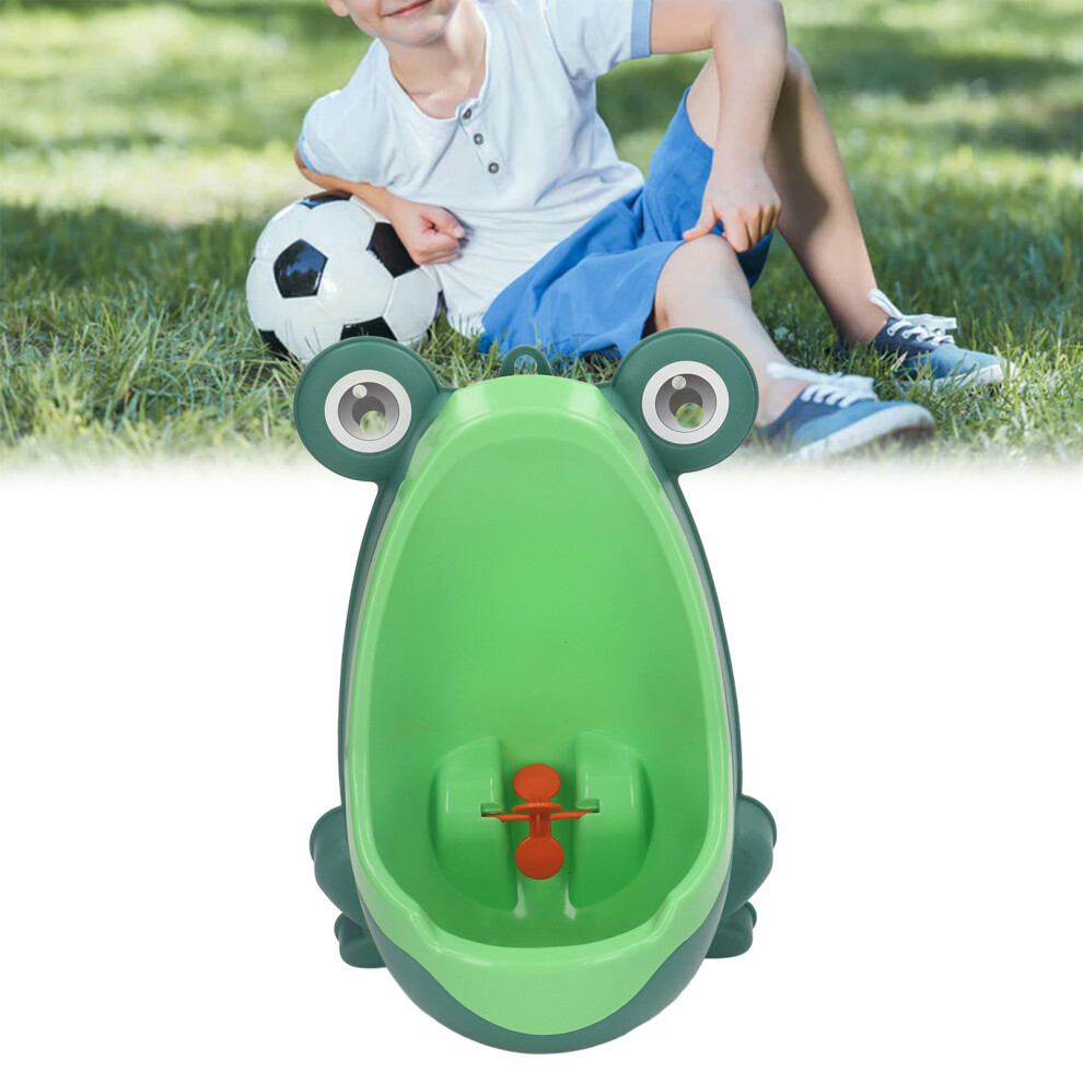 Toddler Boys Urinal Wall Mounted Plastic Potty With Funny Aiming Target Green