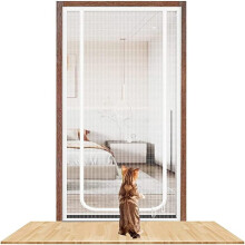 Cat-Safe Pet Screen Door 100x200cm, Scratch-Resistant, Reinforced, Fly Screen for Bedroom and Patio Doors, Multiple Sizes