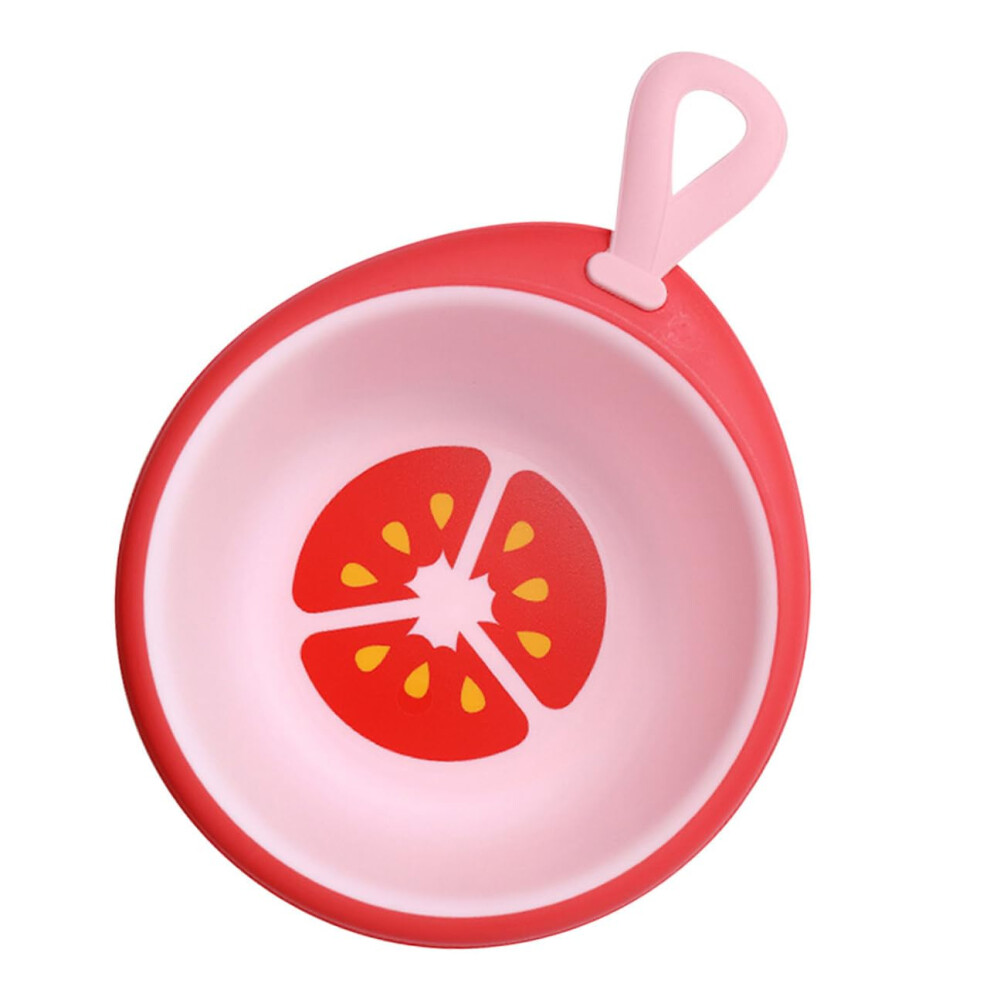Children's Washbasin Shampoo Bowl Pack of 1 Portable Mini Fruit-Shaped Red PP Basin Multi-Purpose Thickened Sink