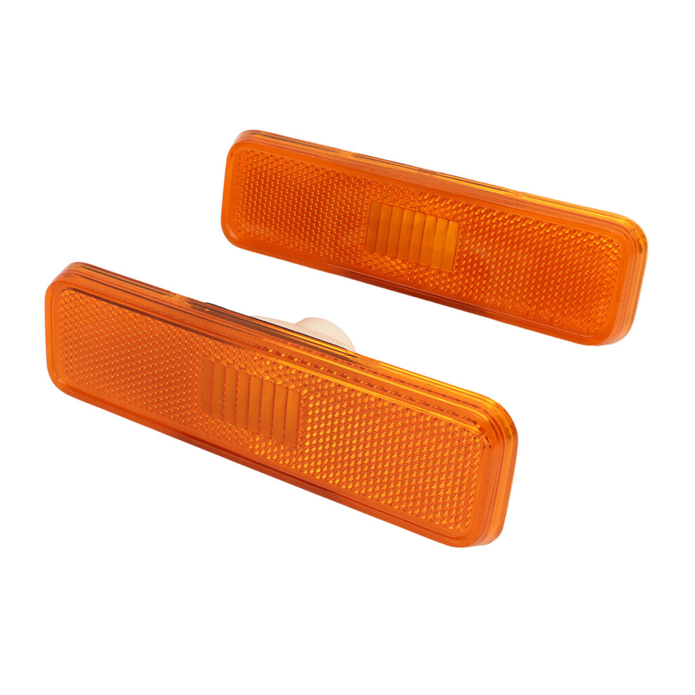 2Pcs Bright Front Side Marker For Dodge Aspen 1976-1979 Yellow/Light 7891338950067