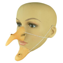 Evil Witch Nose and Jaw Set - 4 Pieces Realistic Fake Nose and Jaw for Halloween Cosplay Costume Party Props