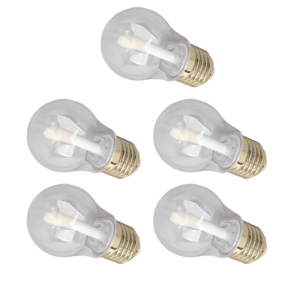6ml Plastic Lip Gloss Tubes 5Pcs Bulb-Shaped Empty Travel DIY