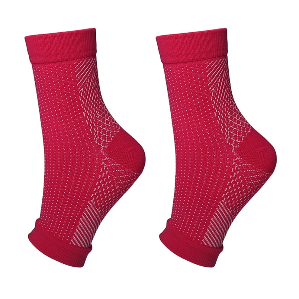 Sprunggelenkbandage mit Kupfer KompressionsstrÃ¼mpfe 1 Paar S/M, KnÃ¶chelstÃ¼tze fÃ¼r Sport, Laufen, Yoga, FuÃschmerzlinderung
