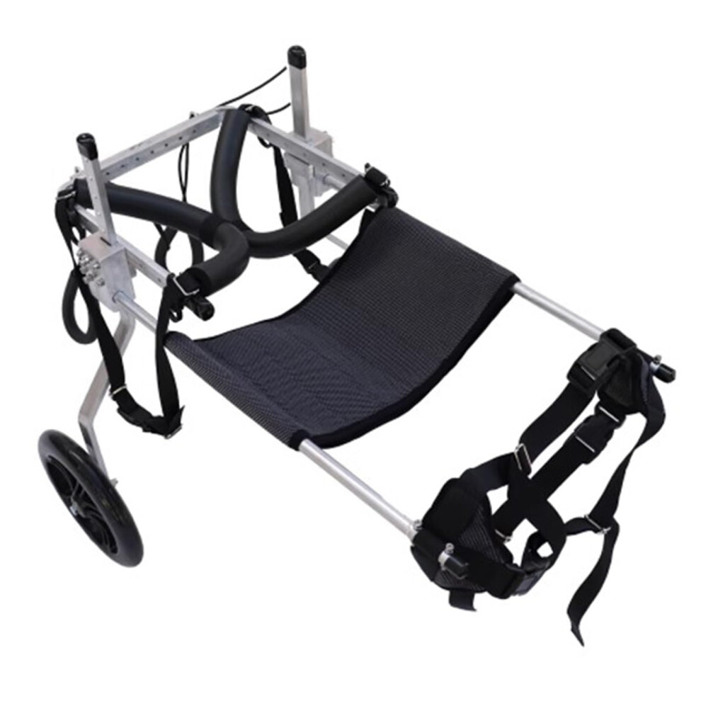 Dog Wheelchair with Metal Frame, Adjustable Hind Leg Support for Large Disabled Dogs, Easy Assembly, Size L