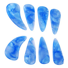 8Pcs Guzheng Finger Picks, Silicone Polymer, 3cm Mountain Color