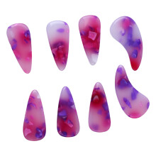 8Pcs Silicone Guzheng Finger Picks, Sunset Color, 3cm Professional Nail Covers
