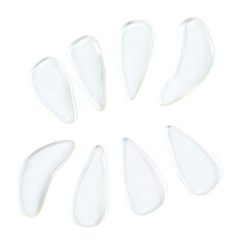 Transparent 8Pcs Guzheng Finger Picks - Smooth Comfortable & Reusable