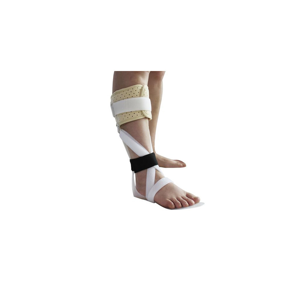 Orthotic Foot Lift Splint for Right Foot, Ankle Support Stabilizer with Removable Bandage, Walking Aid Orthosis
