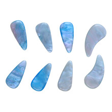 8Pcs Guzheng Finger Picks Silicone Polymer, Cloud Color, 3cm