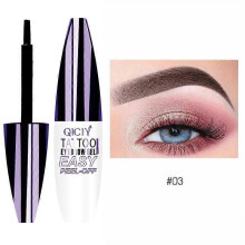 (gray brown) Semi-permanent eyebrow dye, waterproof and sweat resistant eyebrow dye, natural lasting tear eyebrow dye