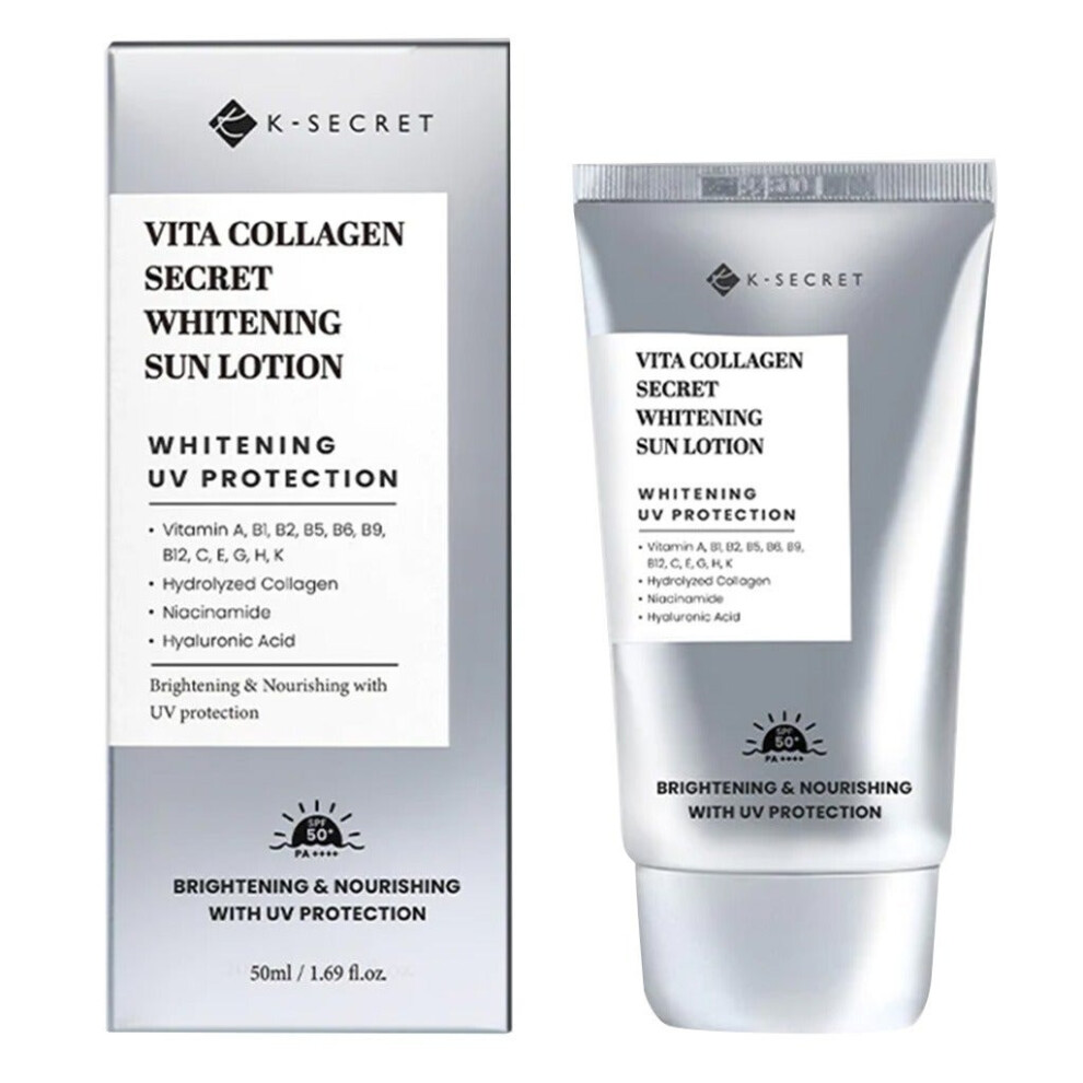 K-Secret Vita Collagen Secret UV Protection Sun Lotion With SPF 50+ & PA++++ 50ml