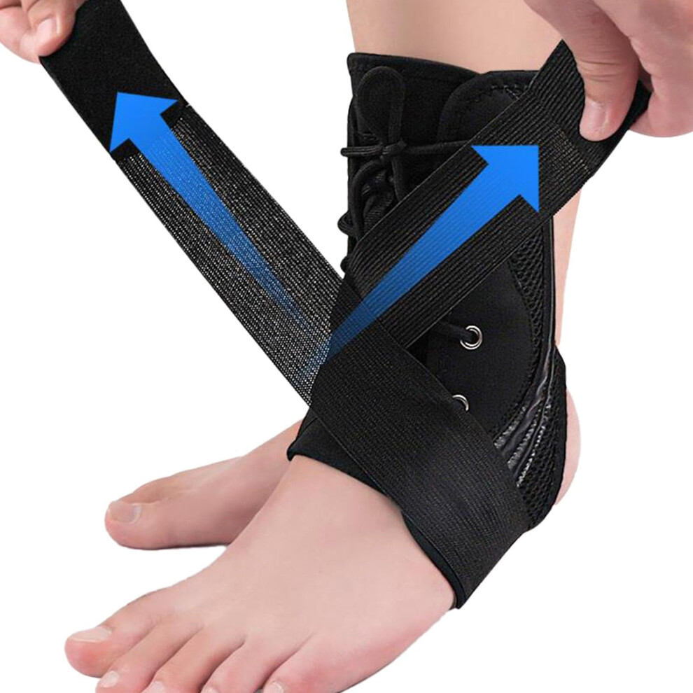 Ankle Clips for Men - Breathable Compression Ankle Support Socks with Hollow Heel Design for Basketball and Sports Activities