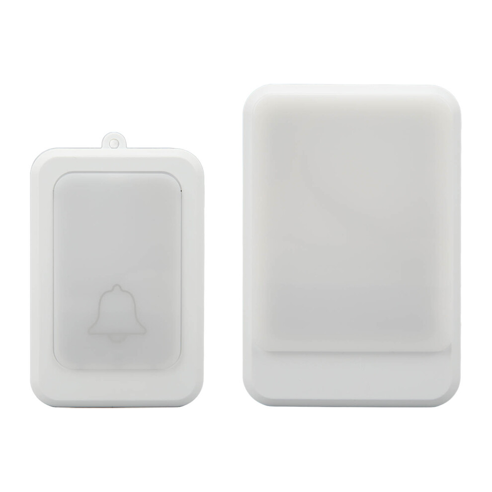 Cordless Battery Doorbell With Led Flash For Elderly & Deaf Users 8441338961762