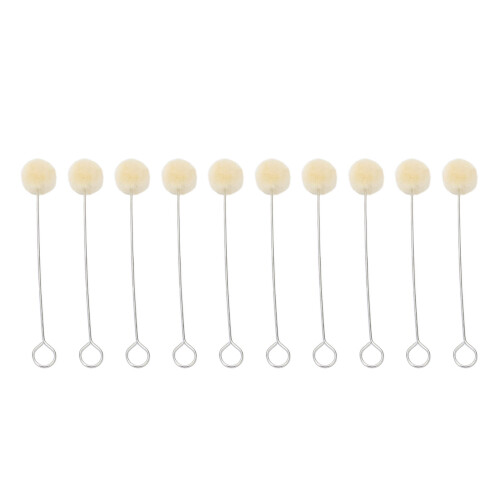 Durable 100Pcs Wool Daubers Set Ideal for Leather Dye Staining & DIY Projects 1